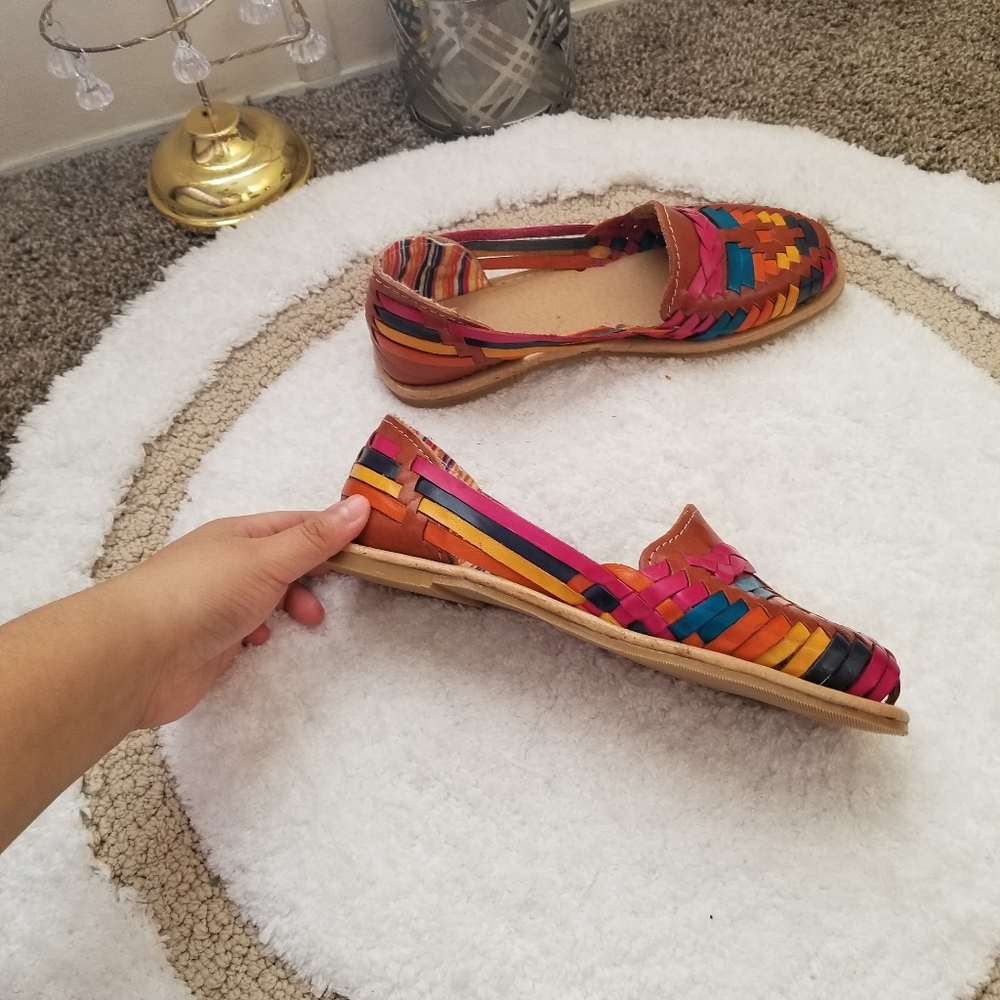 Colorful Huaraches/Flats Handmade - Picture 4 of 7
